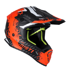 Motokrosová prilba JUST1 J38 MASK fluo/oranžová/titánová/matná