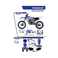 Sada Plastov a Polepov UFO Yamaha YZ YZF Stokes Modrá C321AD036089