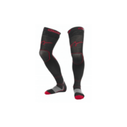 Dlhé Ponožky Pod Chrániče Alpinestars MX Long Socks Black_Red