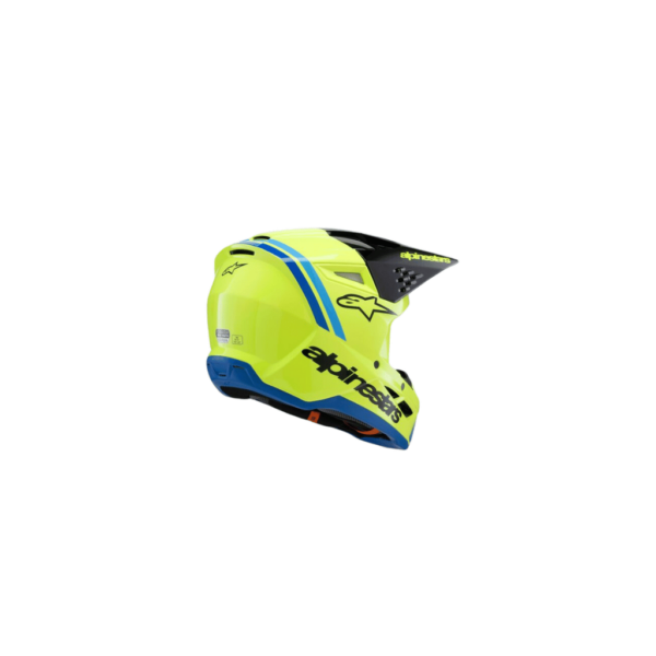 Detská Motokrosová Prilba SM3 Radium Žltá Fluo 2025 | Alpinestars - Image 2