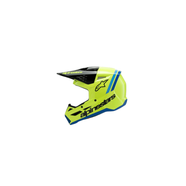 Detská Motokrosová Prilba SM3 Radium Žltá Fluo 2025 | Alpinestars