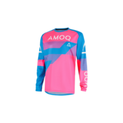 Motokrosový dres AMOQ Ascent Strive V2 Jersey Sky Blue-Pink